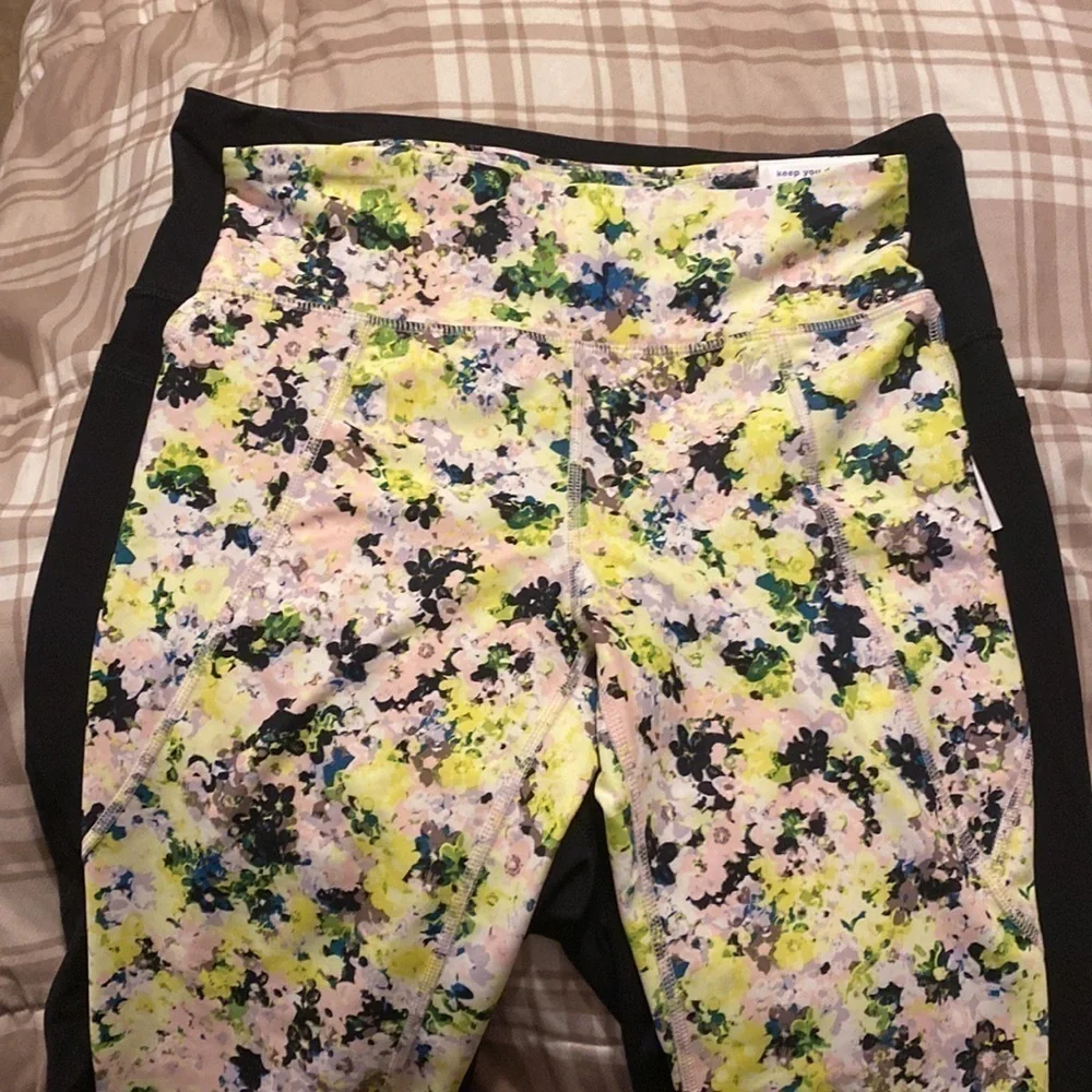 Old Navy High Rise Powersoft 7/8 Ankle Leggings Yellow XL